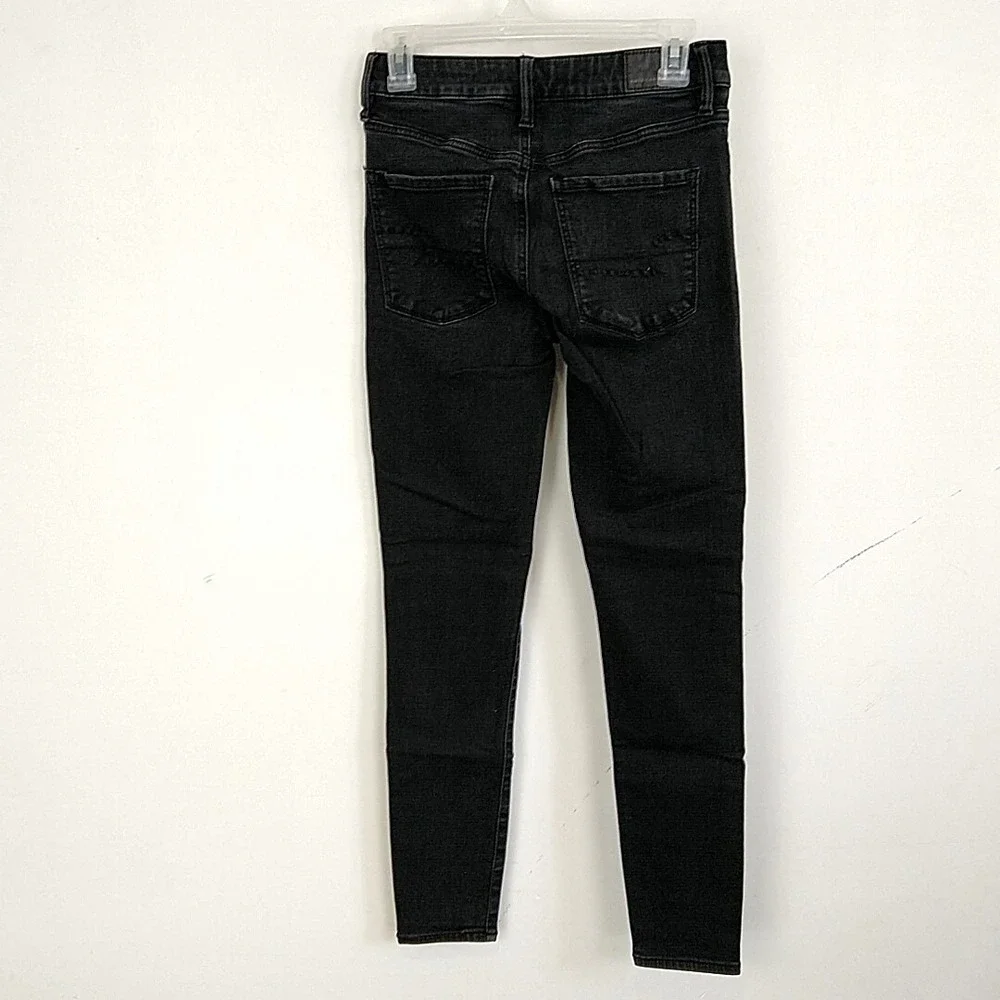 American Eagle Skinny Jeans Womens 6 Black Ne(x)t Level Stretch High Rise 6R